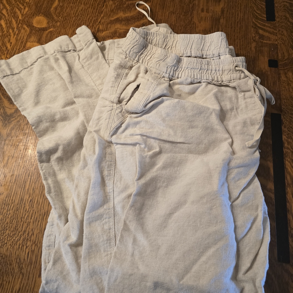 Casual Cream Pants for Women